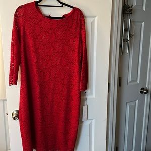 Red Calvin Klein, Size 16 dress